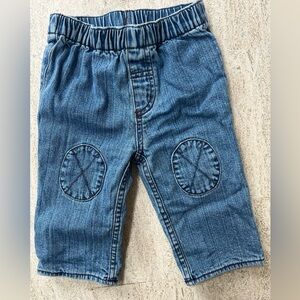 Hanna Andersson Blue Kids Jeans with Knee Patches